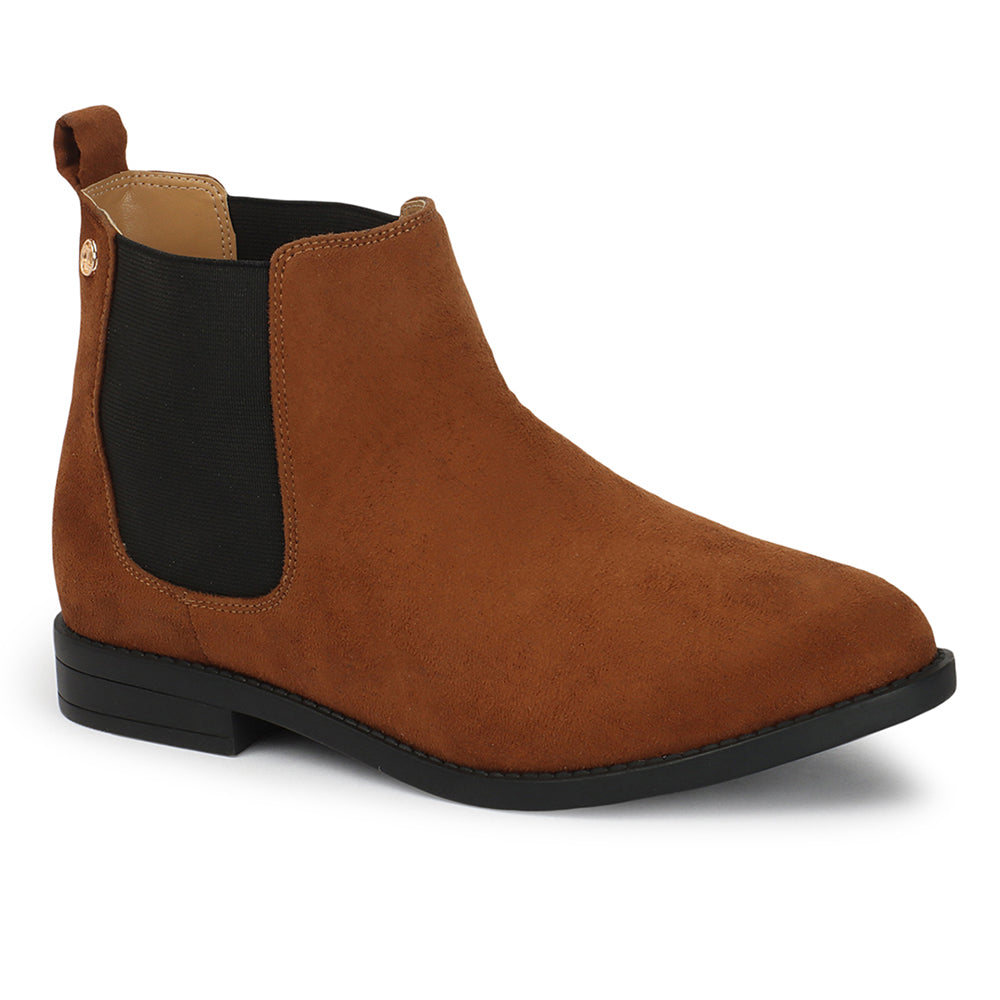 Women Casual Block-Heeled Chelsea Boots