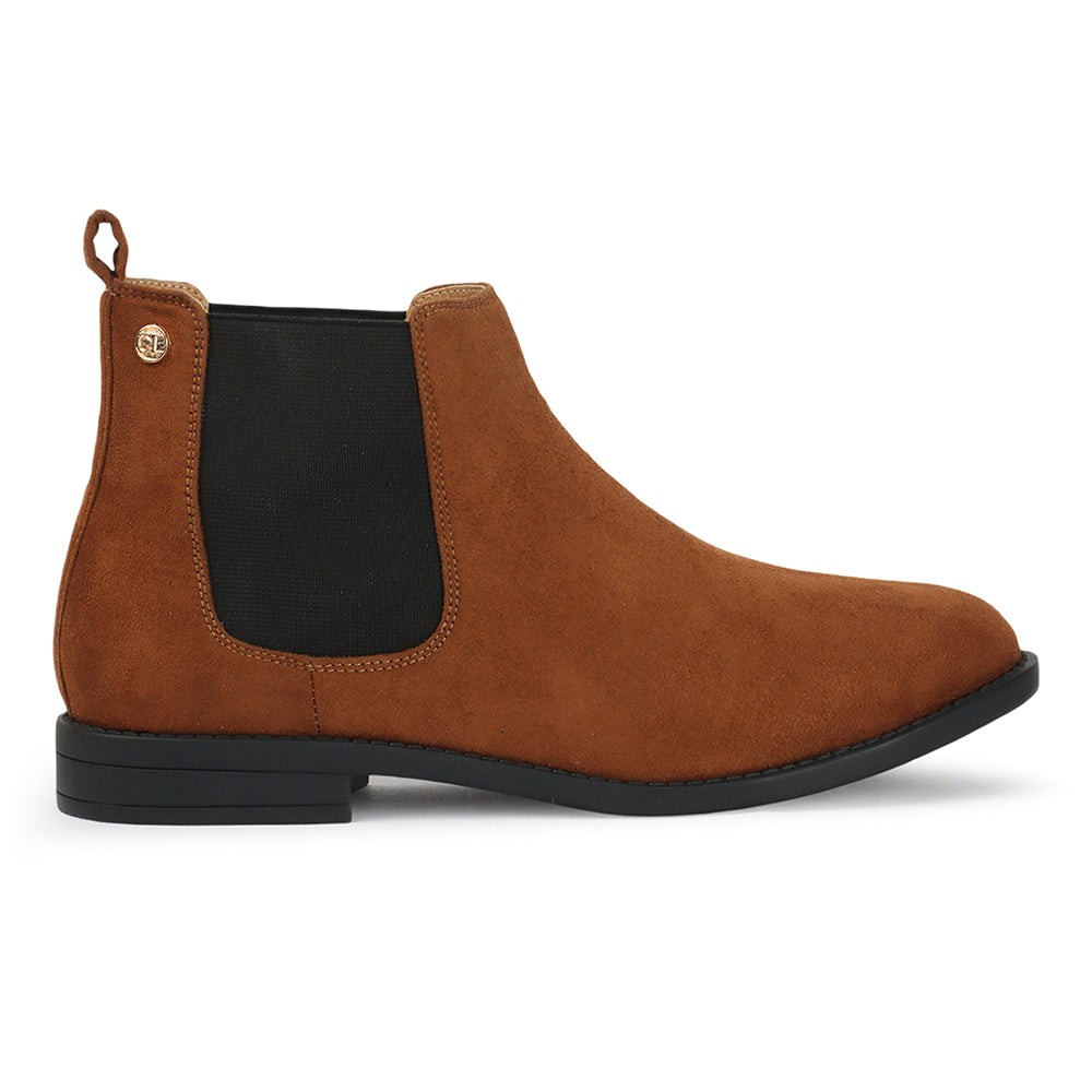 Women Casual Block-Heeled Chelsea Boots