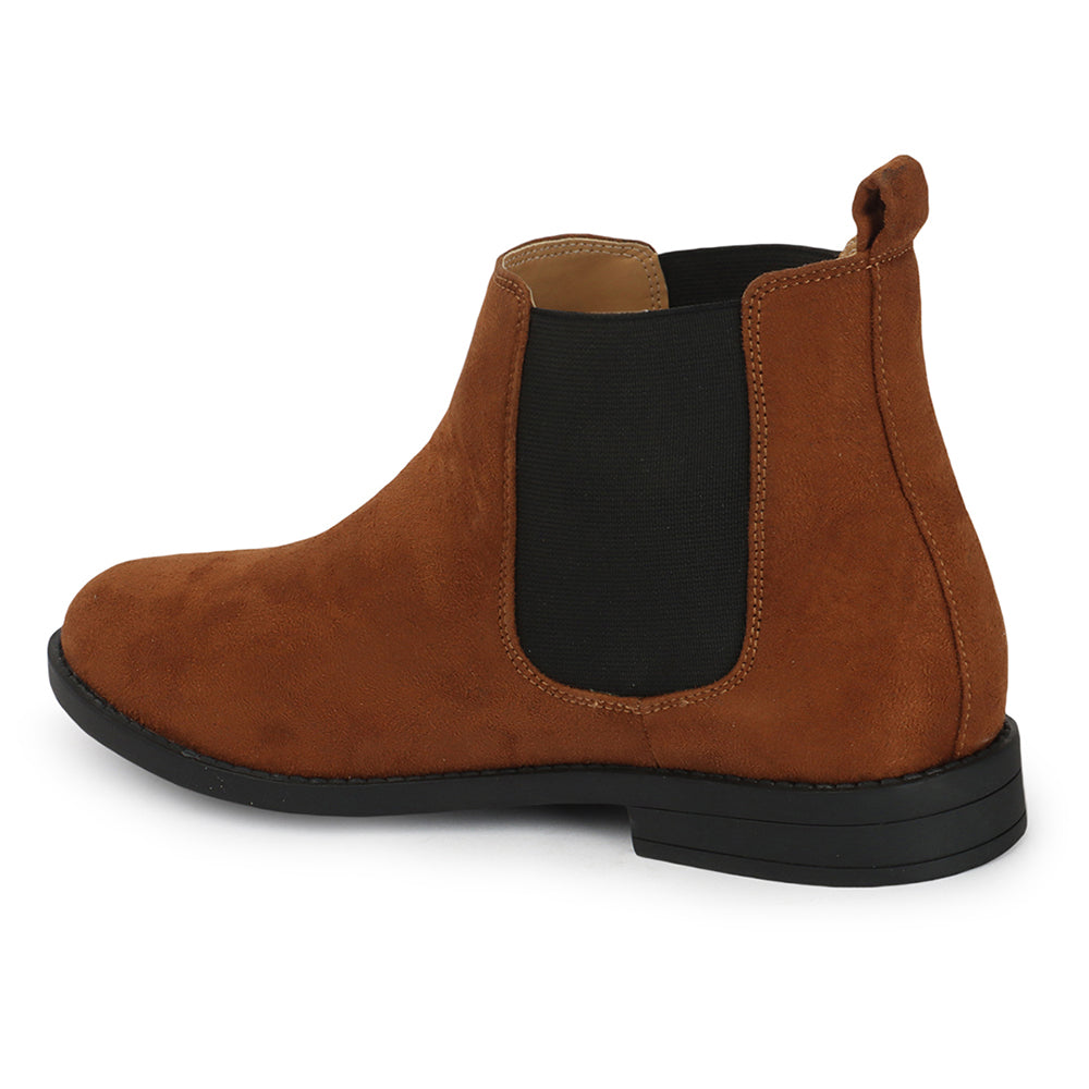 Women Casual Block-Heeled Chelsea Boots