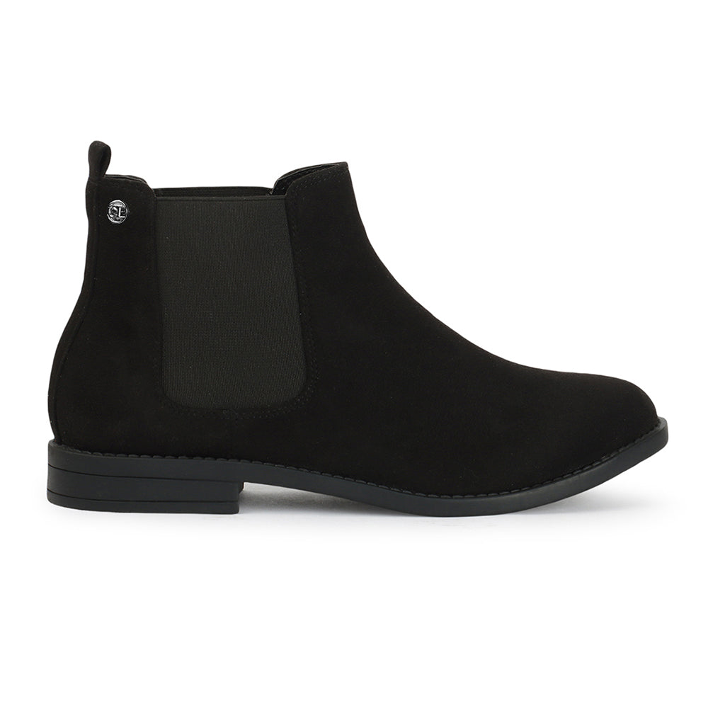 Women Casual Block-Heeled Chelsea Boots