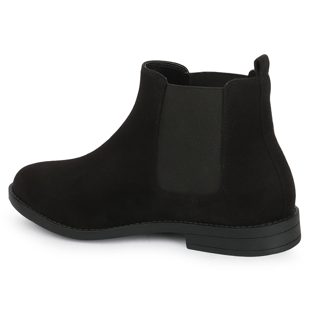 Women Casual Block-Heeled Chelsea Boots