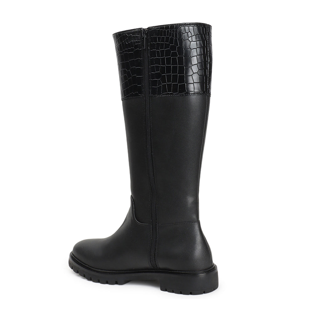 Women Block-Heeled Winter Long Boots