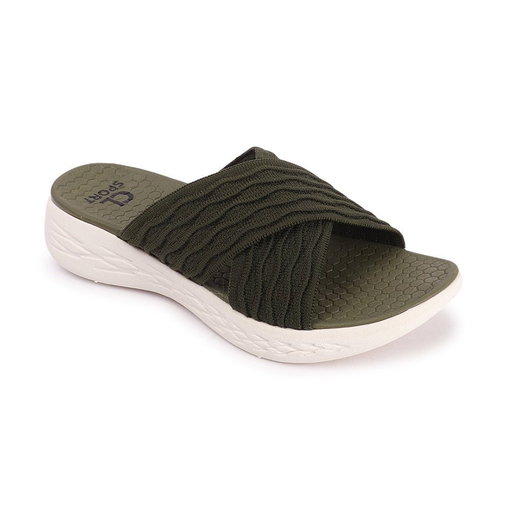 Women Criss Cross Klynit Comfort Slides