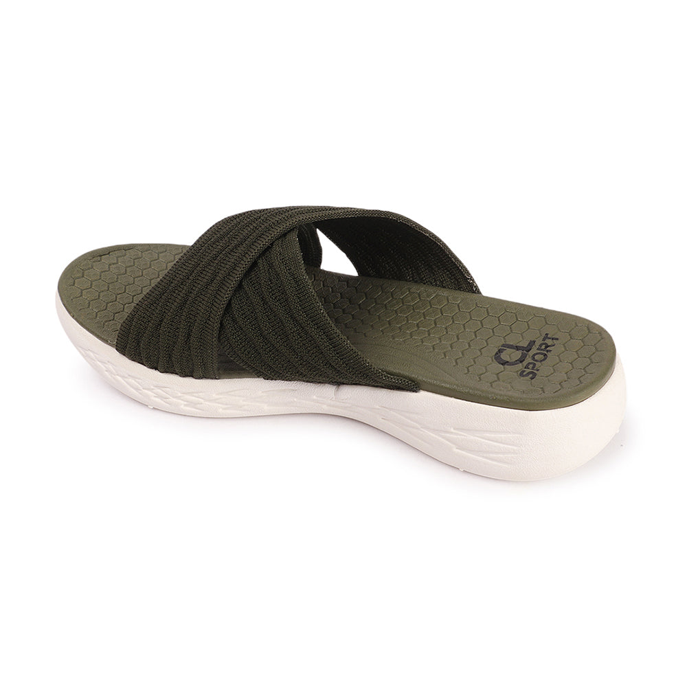 Women Criss Cross Klynit Comfort Slides