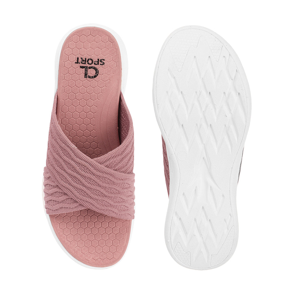 Women Criss Cross Klynit Comfort Slides
