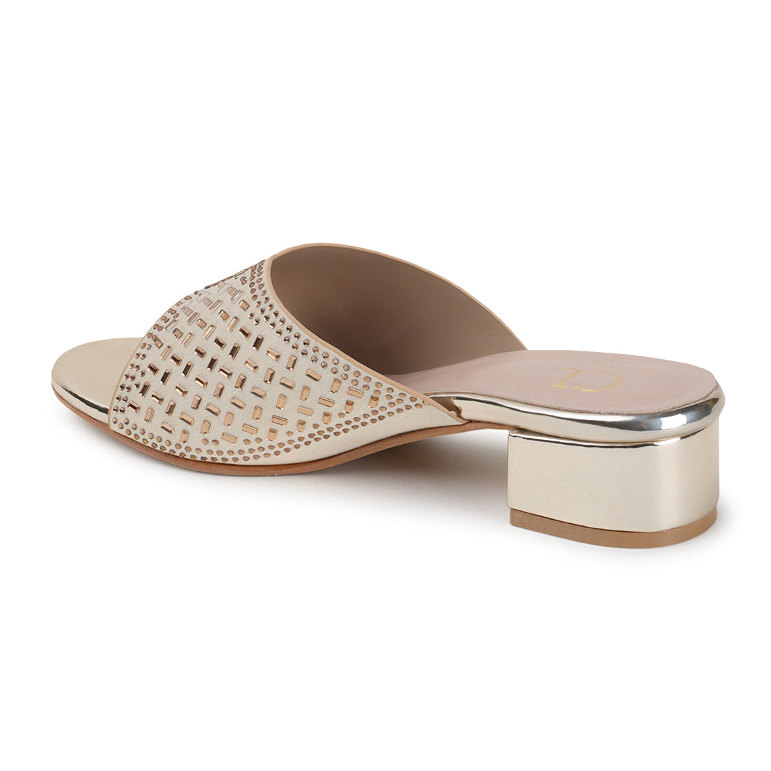 Women Embellished Block Heel Sandals