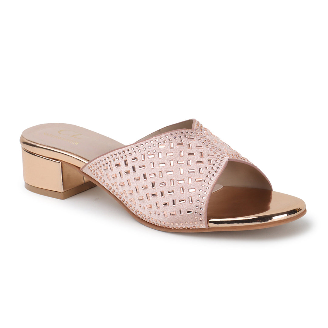 Women Embellished Block Heel Sandals