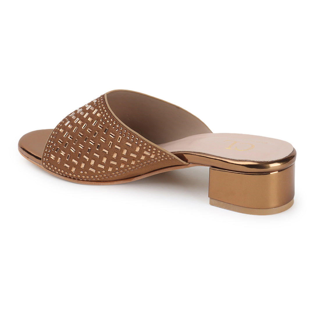 Women Embellished Block Heel Sandals