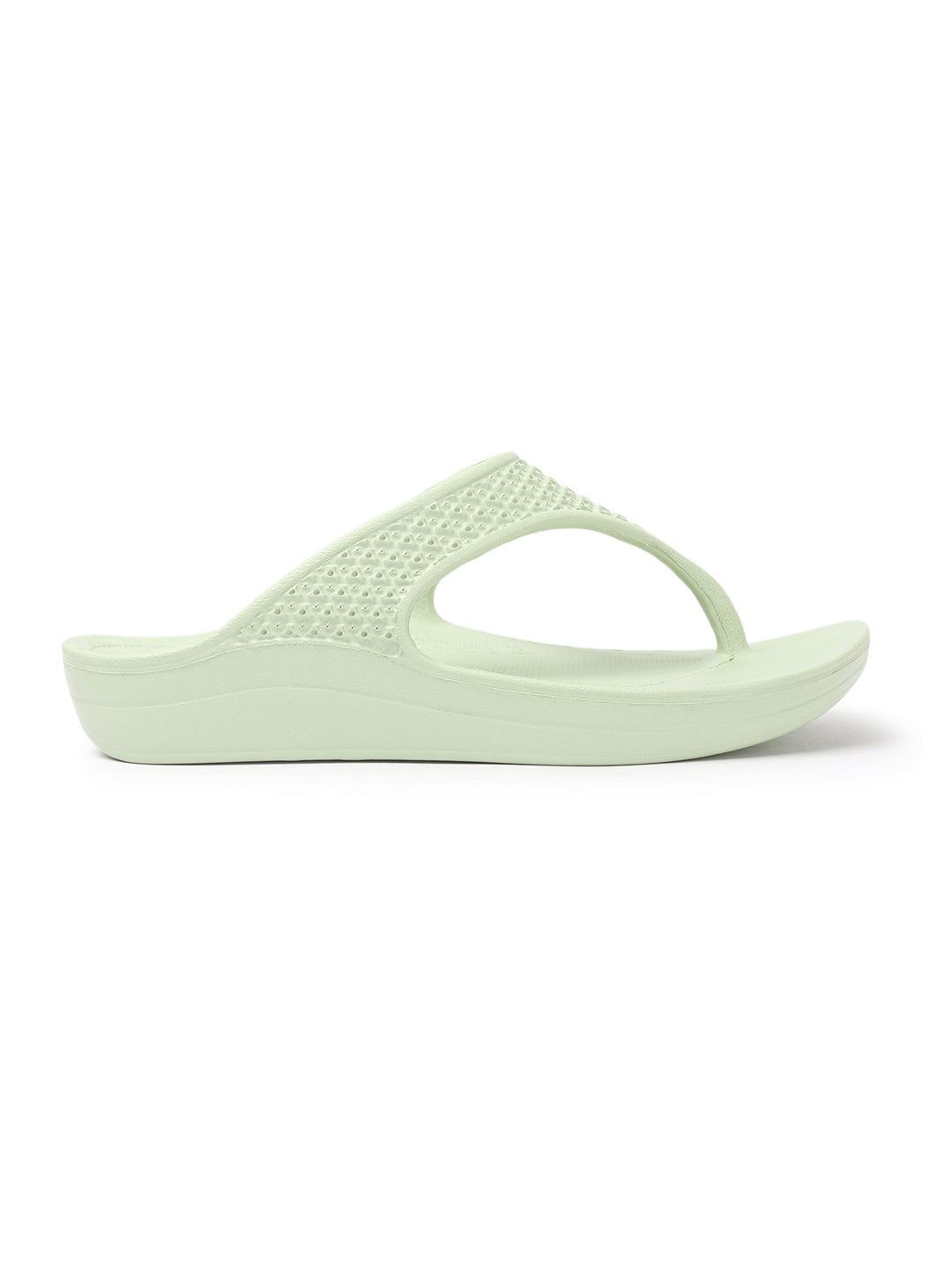 Women Solid Casual Thong Wedge Sandals