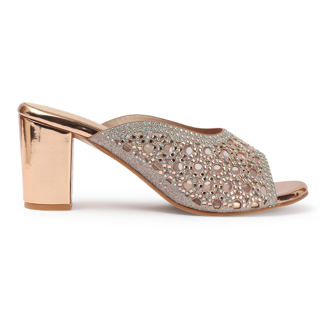 Women Embellished Block Heel Sandals