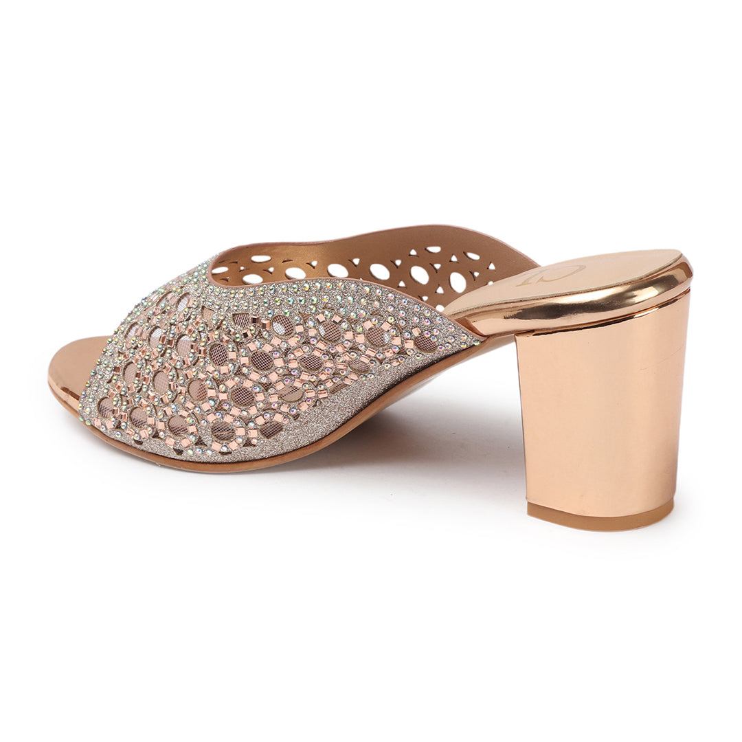 Women Embellished Block Heel Sandals