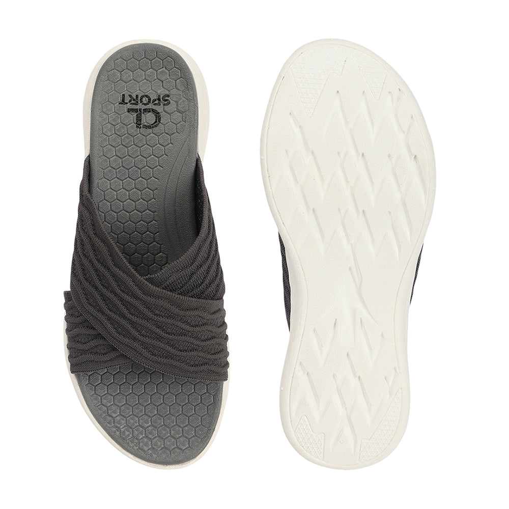 Women Criss Cross Klynit Comfort Slides