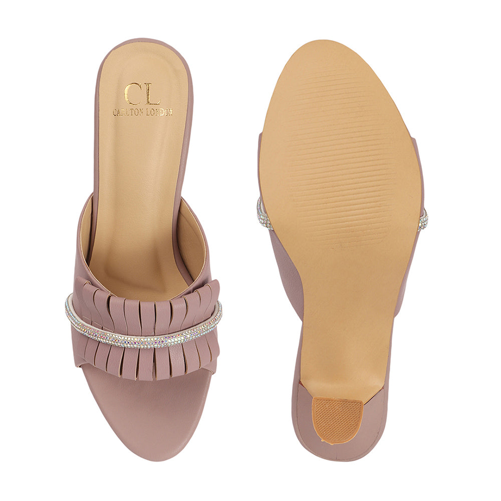 Women Embellished Party Stiletto Heel Sandals