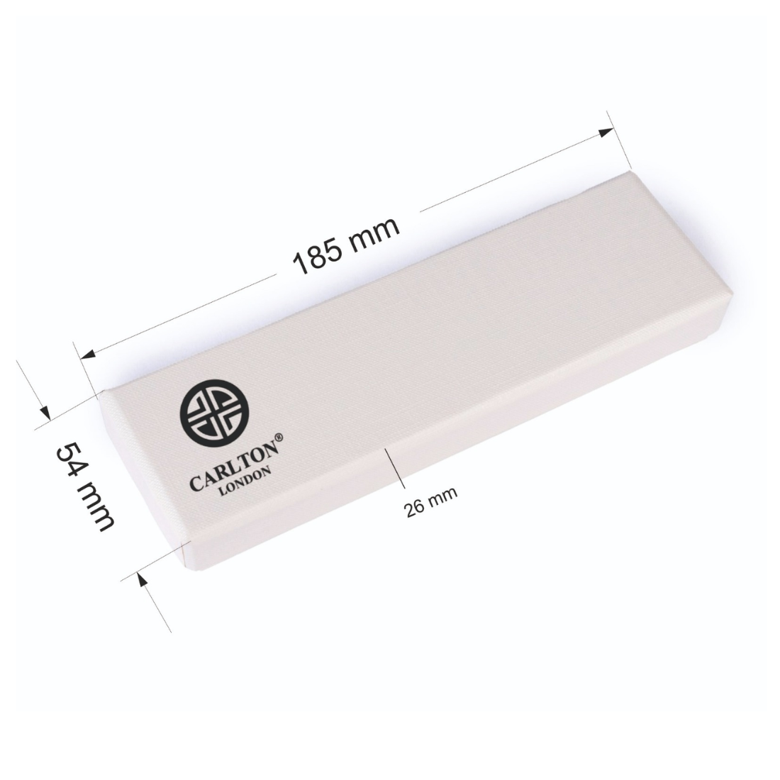 Carlton London Silver & Red Ball Pen Smooth Ink Writing Pen with Grip & Clip Fine Tip Office