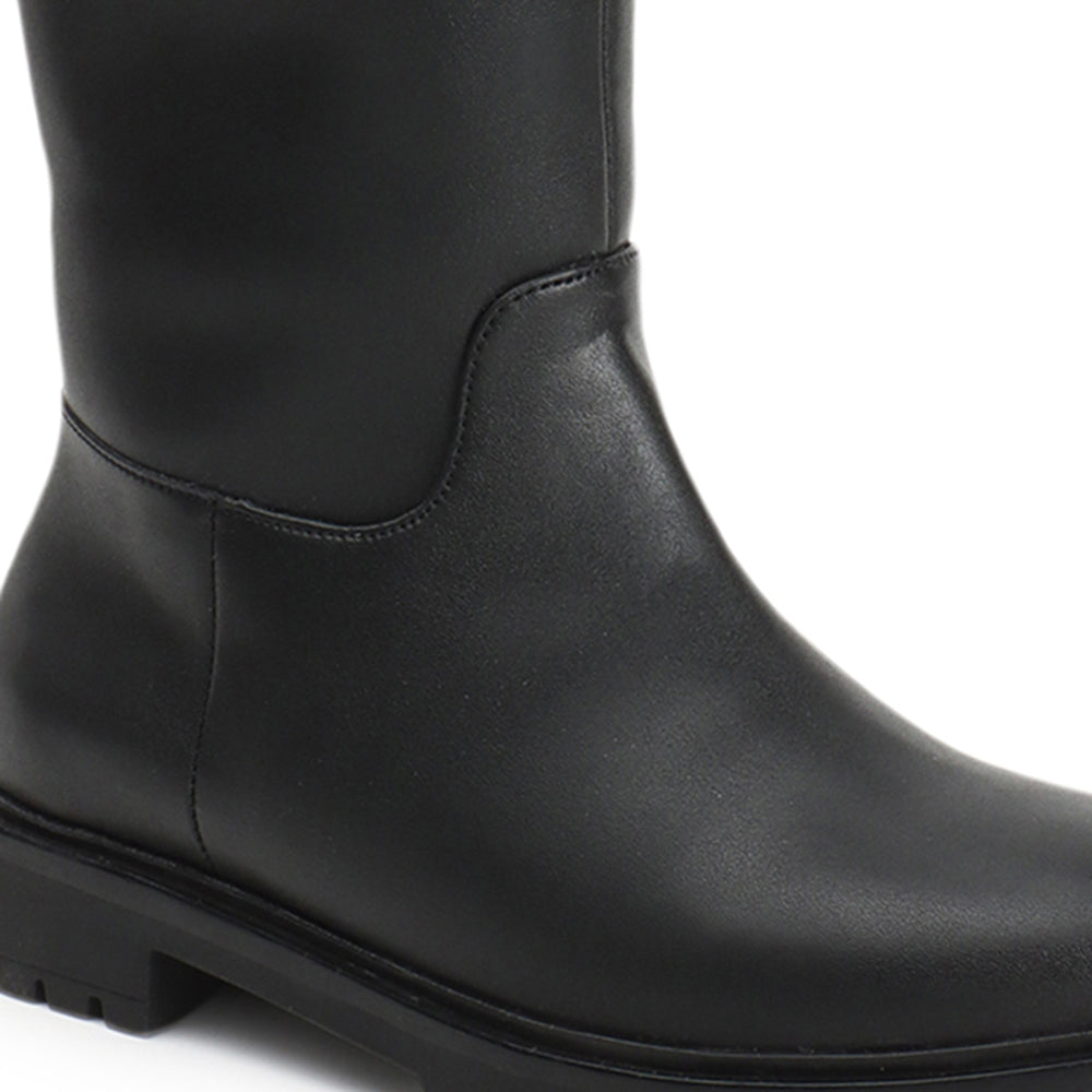 Women Block-Heeled Winter Long Boots