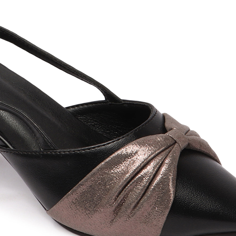 Women Embellished Party Block Sandals with Slingback Buckle