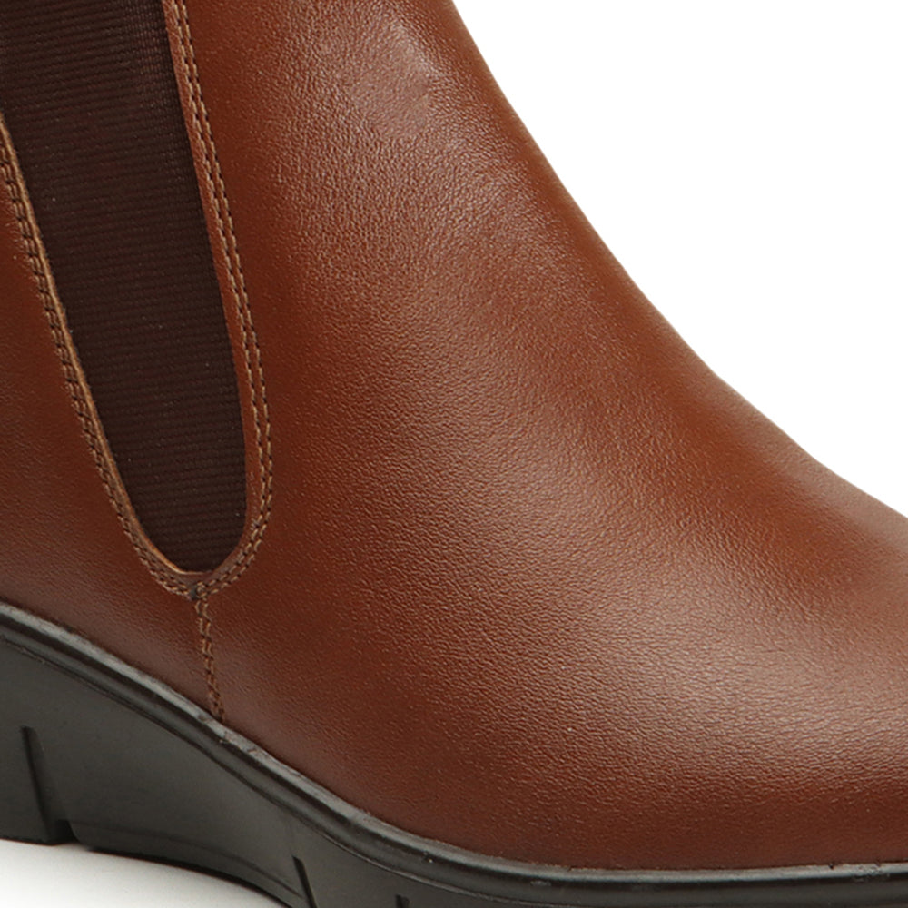 Women Synthetic Solid Sild Zipper Chelsea Boots