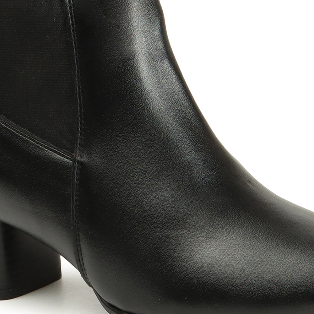 Women Casual Block-Heeled Chelsea Boots