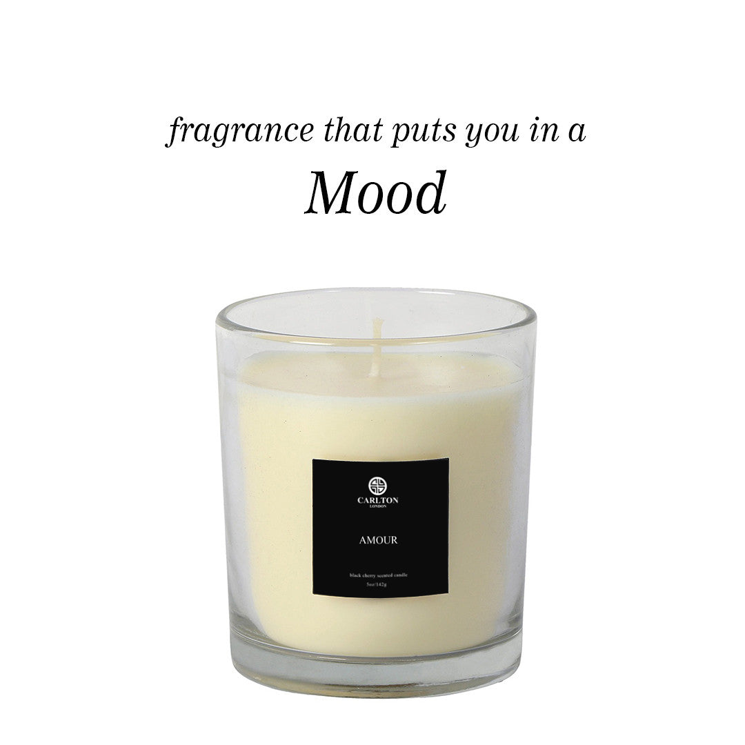 Amour Candle - Fragrance: Black Cherry - 142Gm
