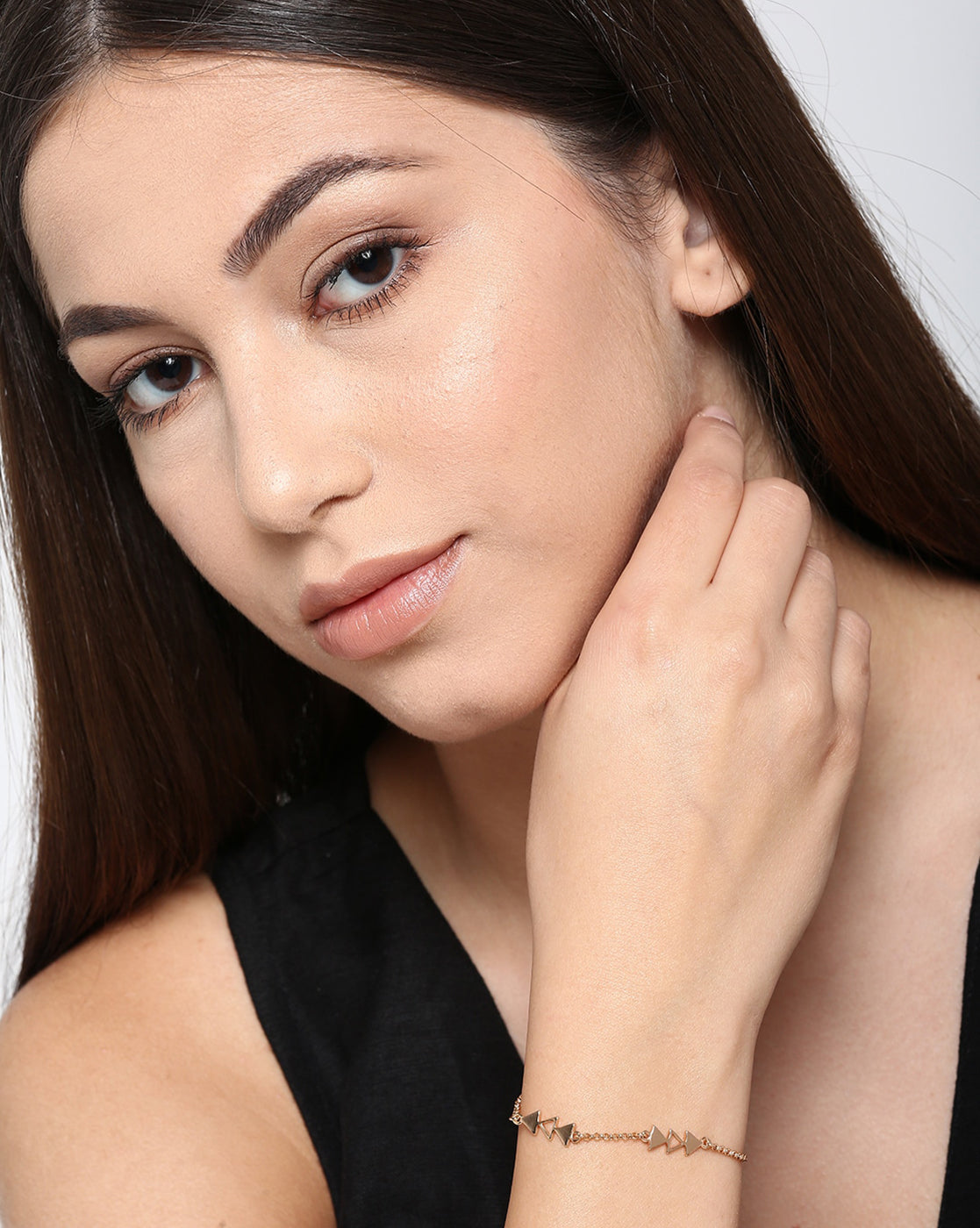 Carlton London Rose Gold Plated With Arrow Bracelet