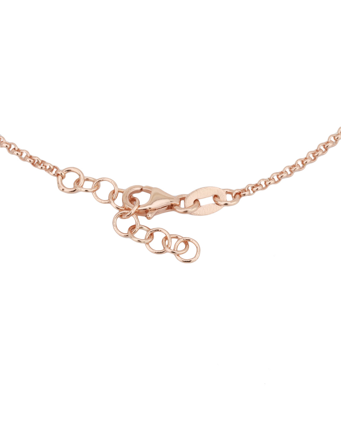 Carlton London Rose Gold Plated With Heart Charm Bracelet