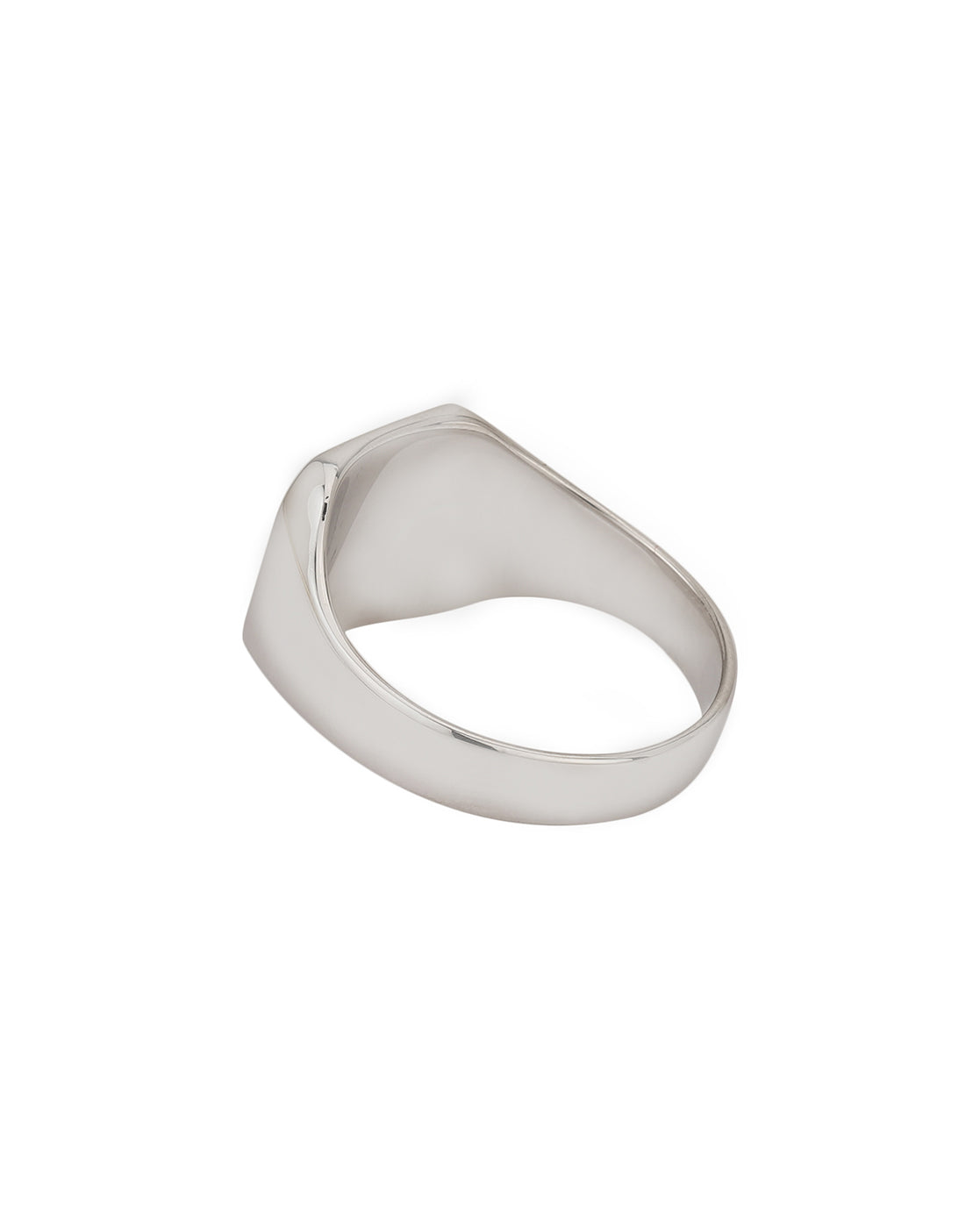 Carlton London Rhodium Plated Mens Ring