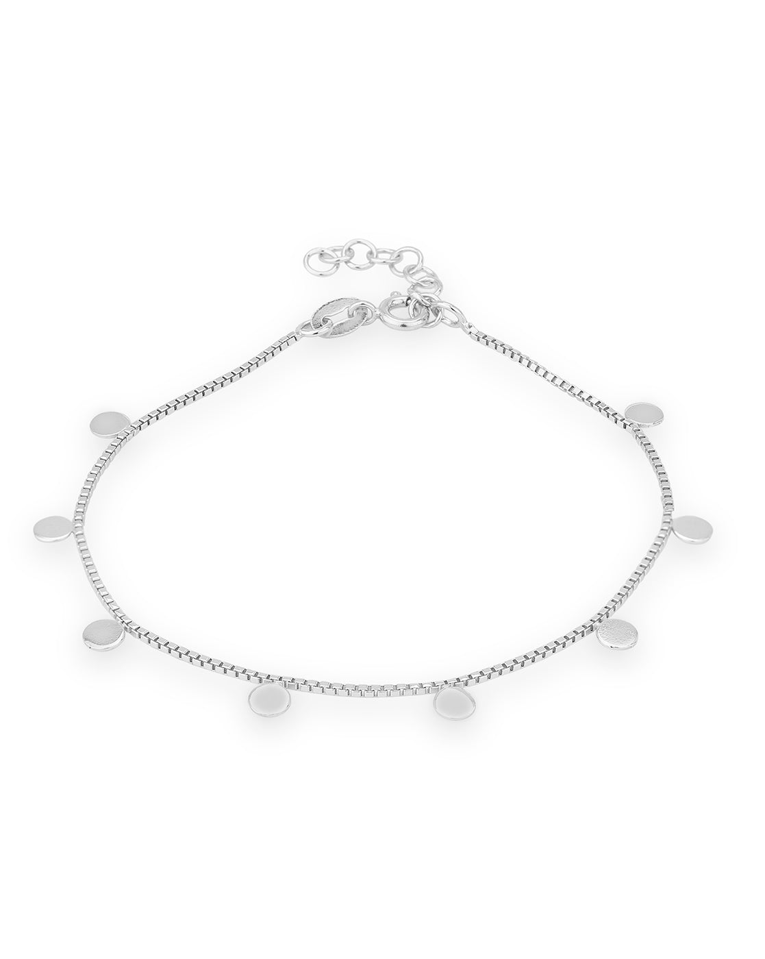 Carlton London Rhodium Plated Heart Charm Bracelet for Women – Carlton  London Online