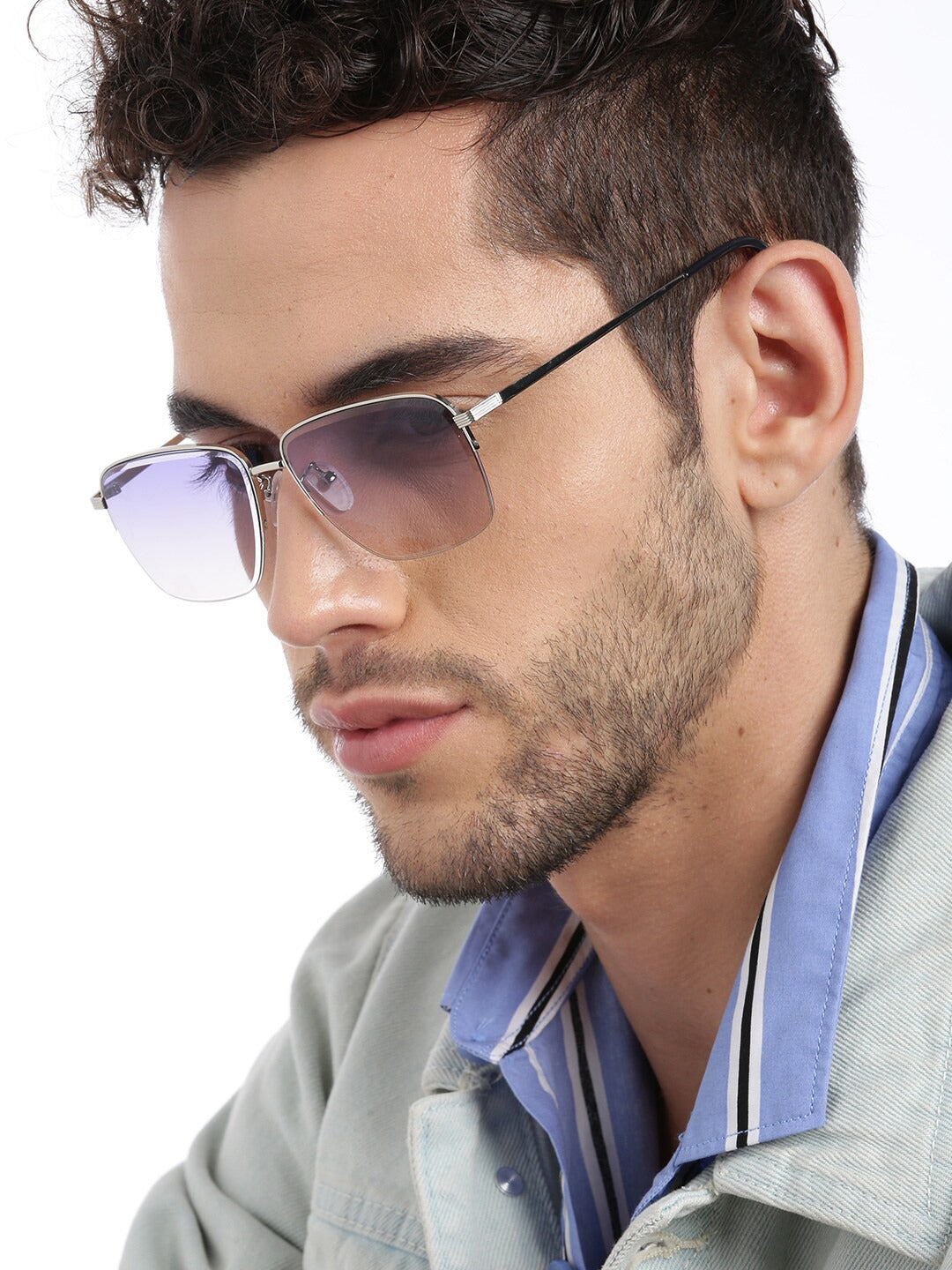 Carlton London Unisex Square Sunglasses