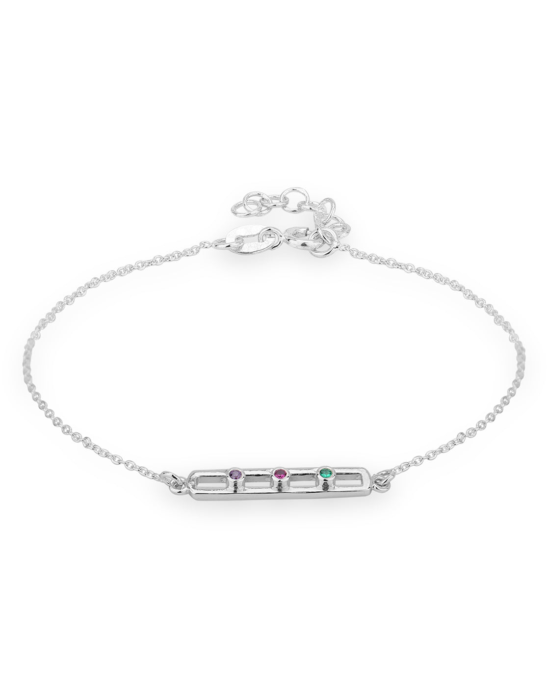 Carlton London Rhodium Plated Heart Charm Bracelet for Women – Carlton  London Online