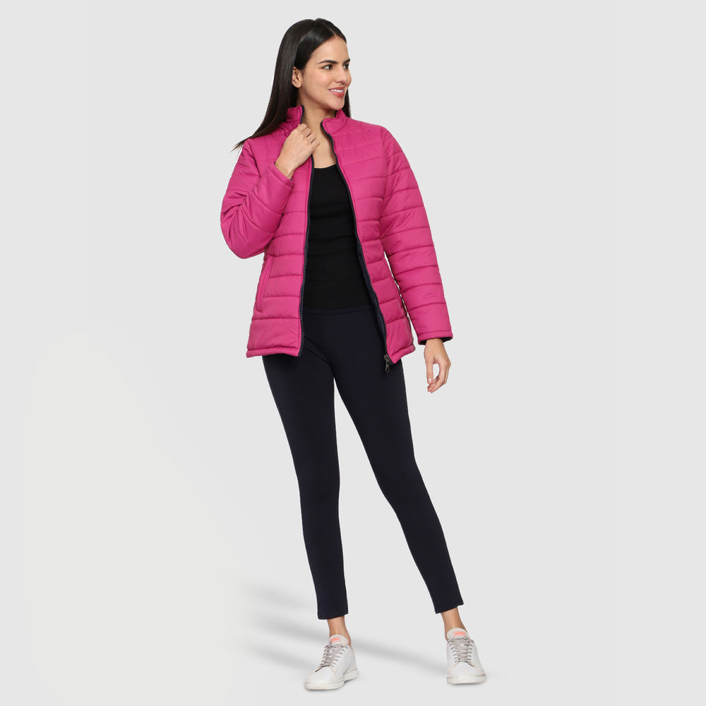 CL SPORT BY CARLTON LONDON REVERSIBLE FULL SLEEVES JACKET FOR WOMEN