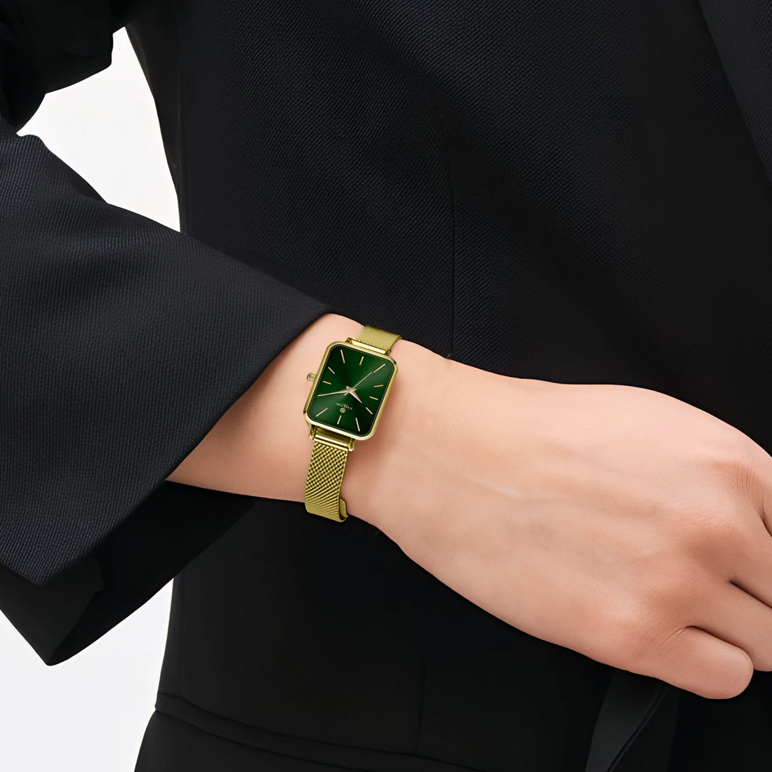 Women Diana CLDWMS-02 Analog Green Gold Stainless Steel Mesh - Watch