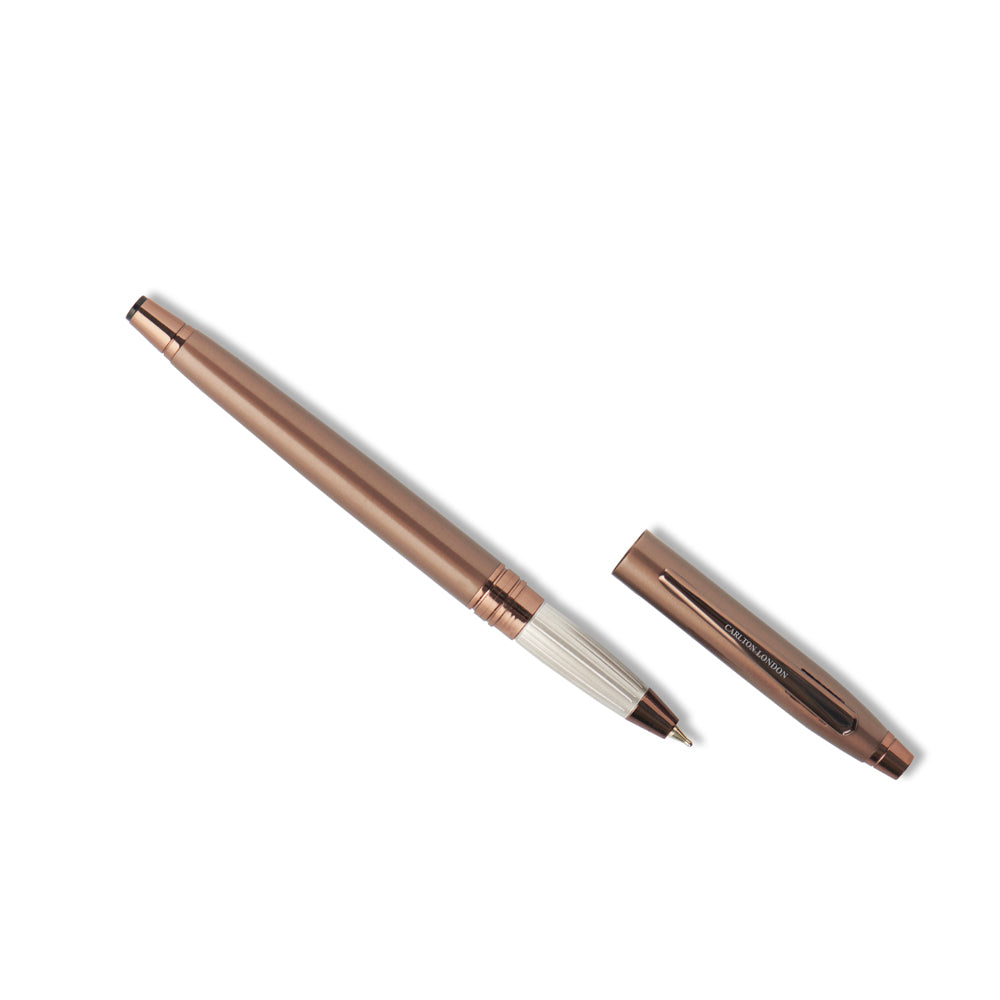 Carlton London Coffee Marvel Slim Magnetic Dual Action Metal Pen