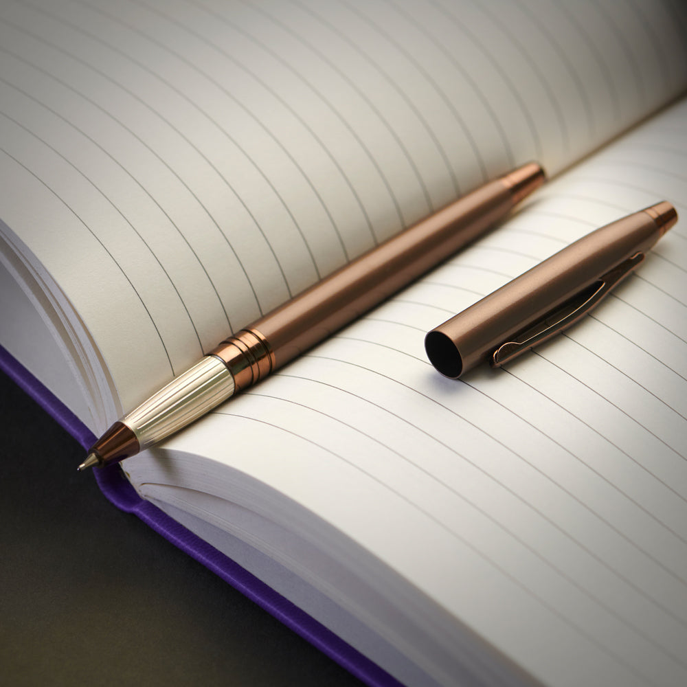 Carlton London Coffee Marvel Slim Magnetic Dual Action Metal Pen