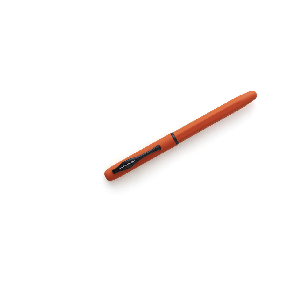 Carlton London Orange & Red Matte Magnetic Metal Pen