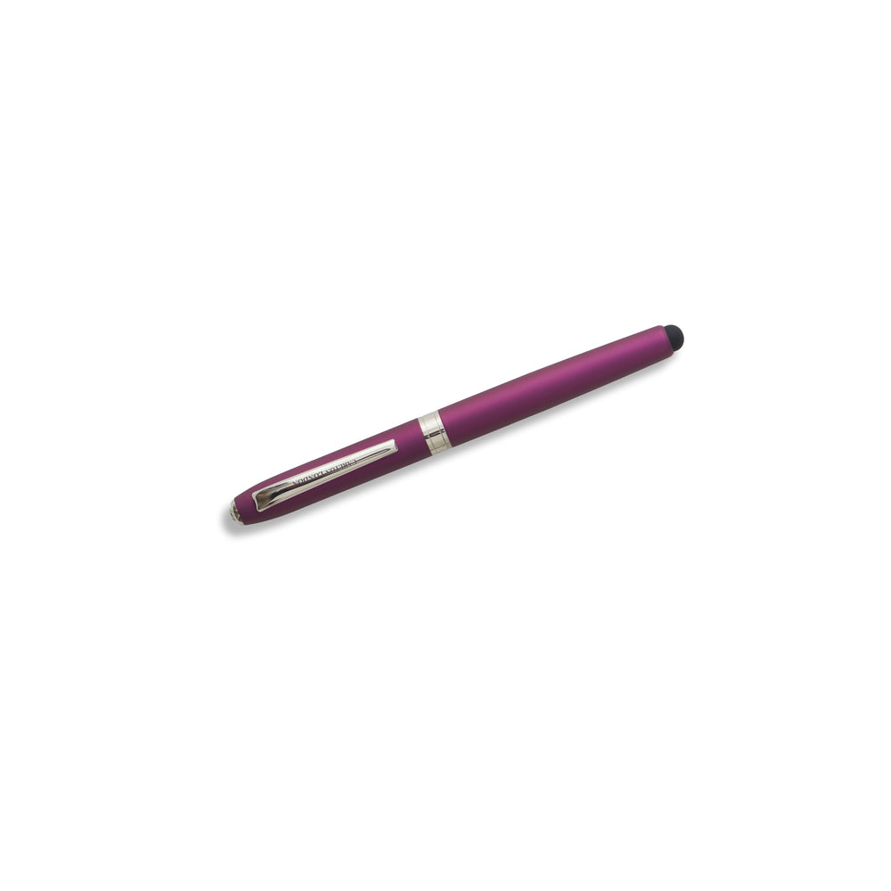 Carlton London Metallic Purple Pen with Stylus – Carlton London Online