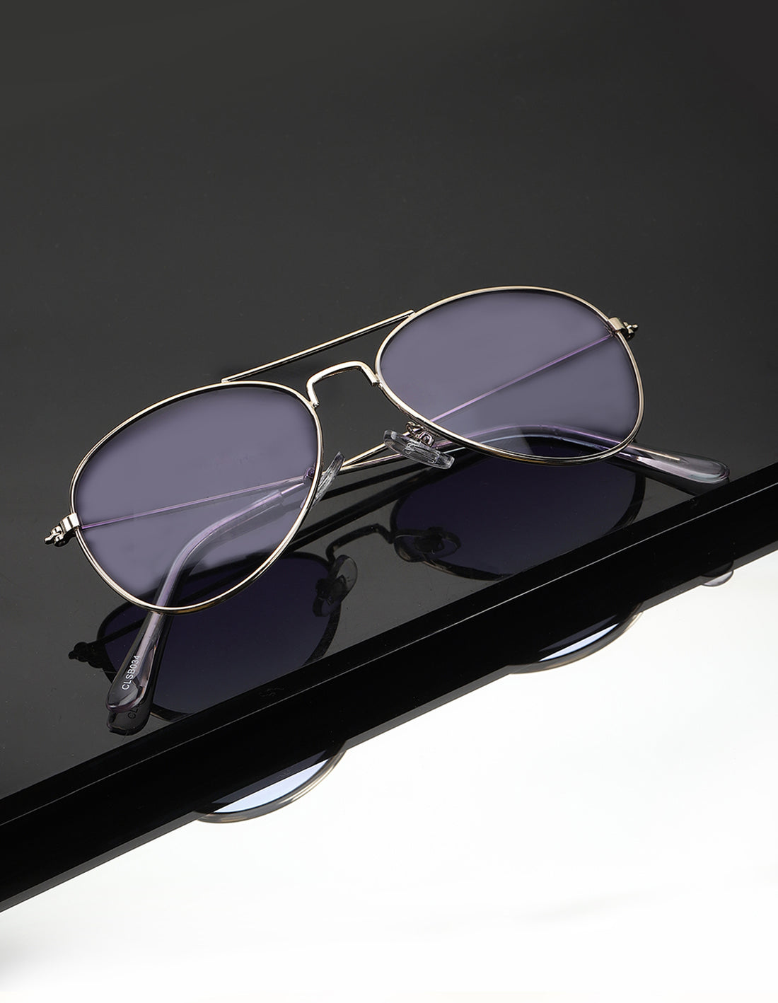 Carlton London Purple Lens & Gold-Toned Aviator Sunglasses For Boy