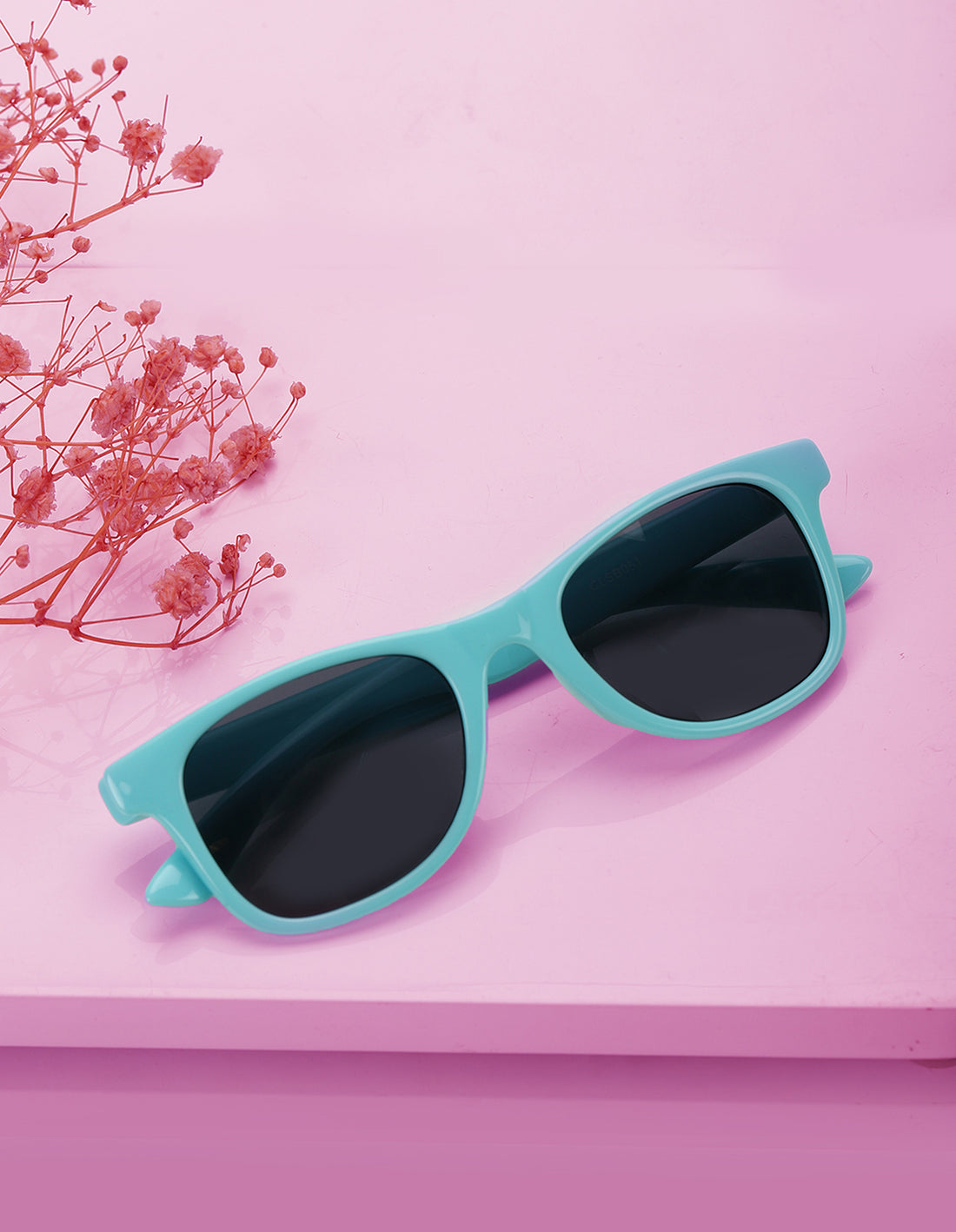 Carlton London Black Lens & Blue Square Sunglasses For Boy