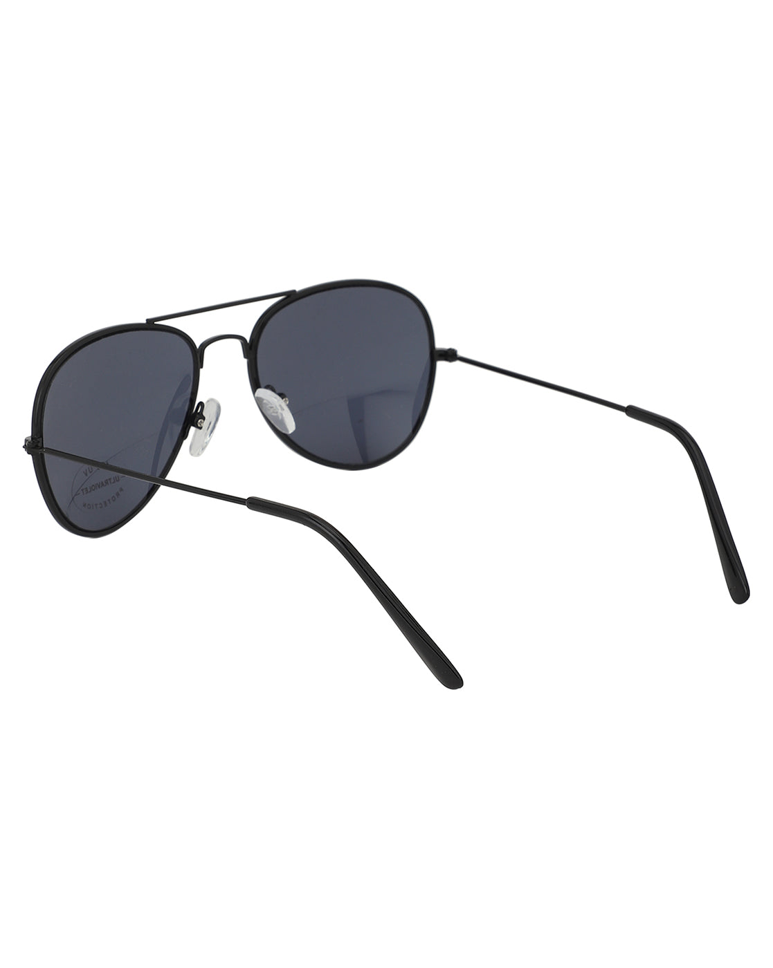 Carlton London Black Lens &amp; Black Aviator Sunglasses With Uv Protected Lens For Boy