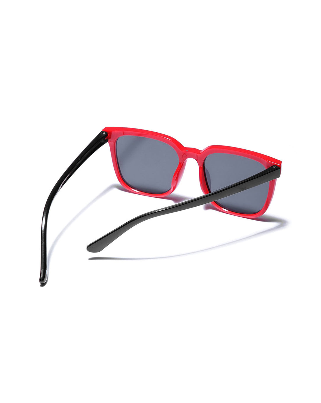 Red & Black Toned with Polarised Lens Rectangle Sunglass for boy
