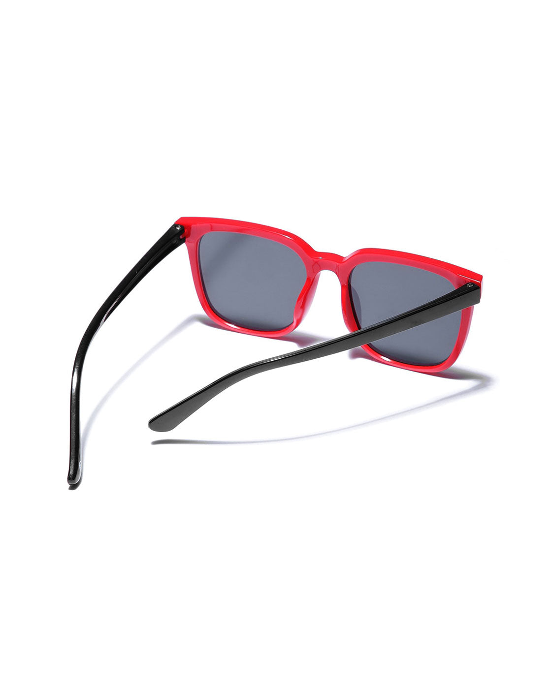 Red & Black Toned with Polarised Lens Rectangle Sunglass for boy