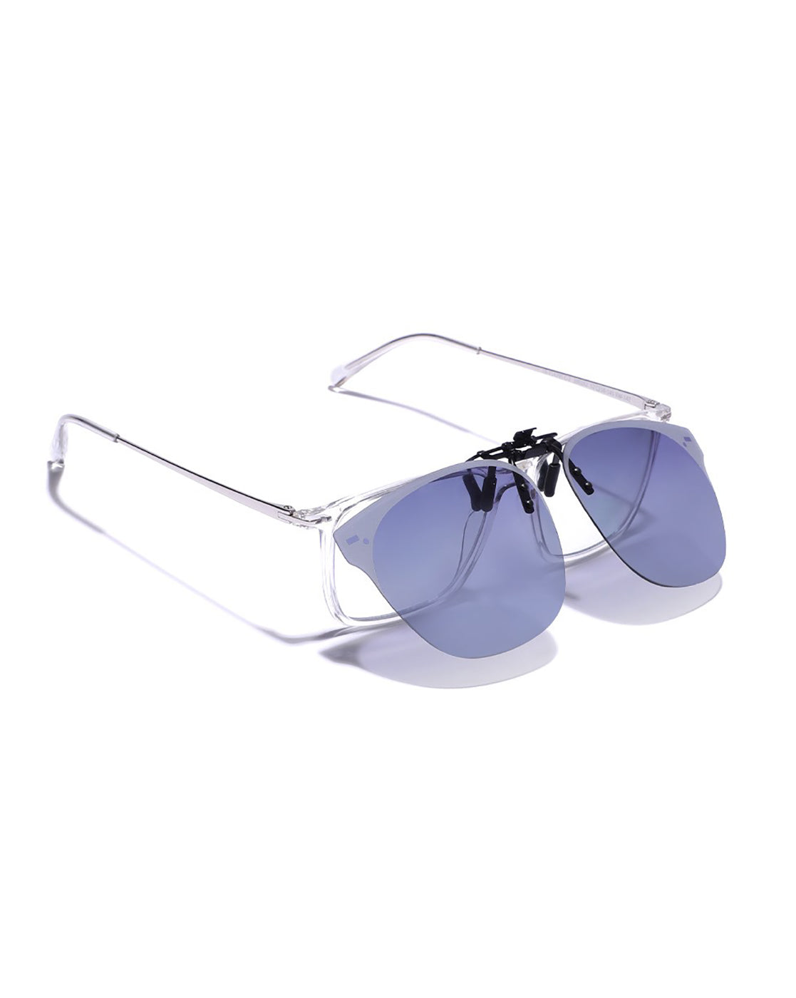 Black & Grey Toned Polarised Lens Sunglass Clip for unisex