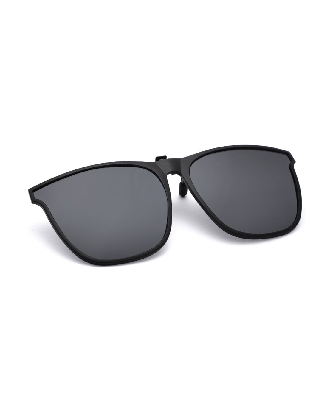 Black Toned Polarised Lens Cat Eye Sunglass Clip for women