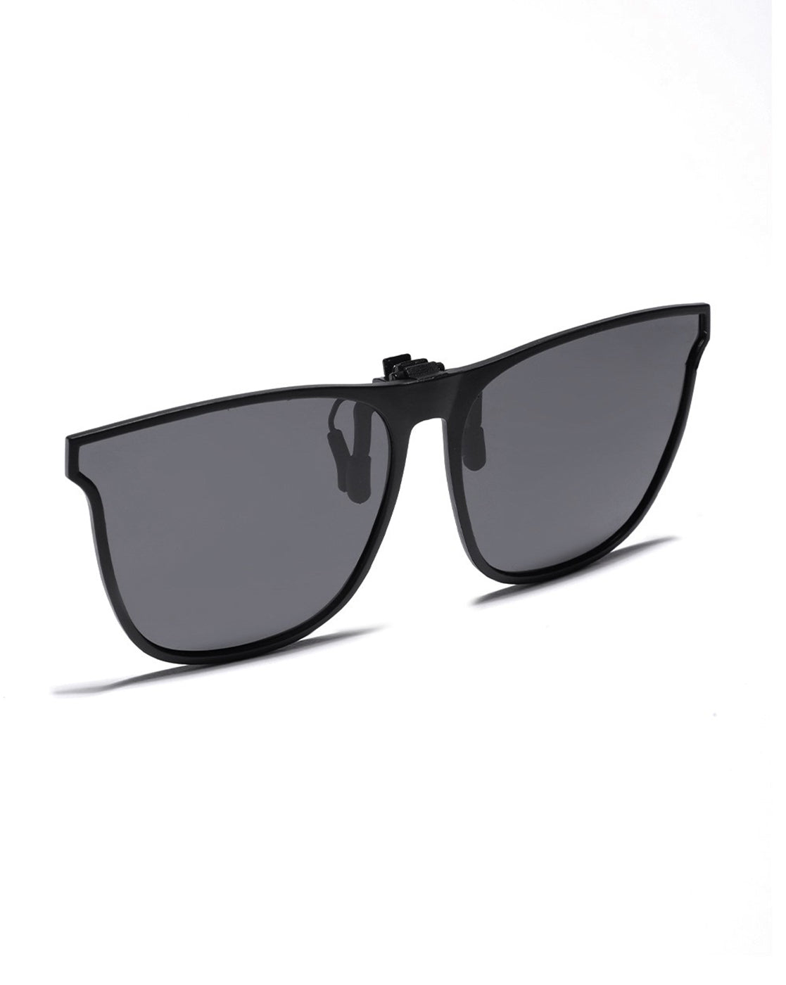 Black Toned Polarised Lens Cat Eye Sunglass Clip for women