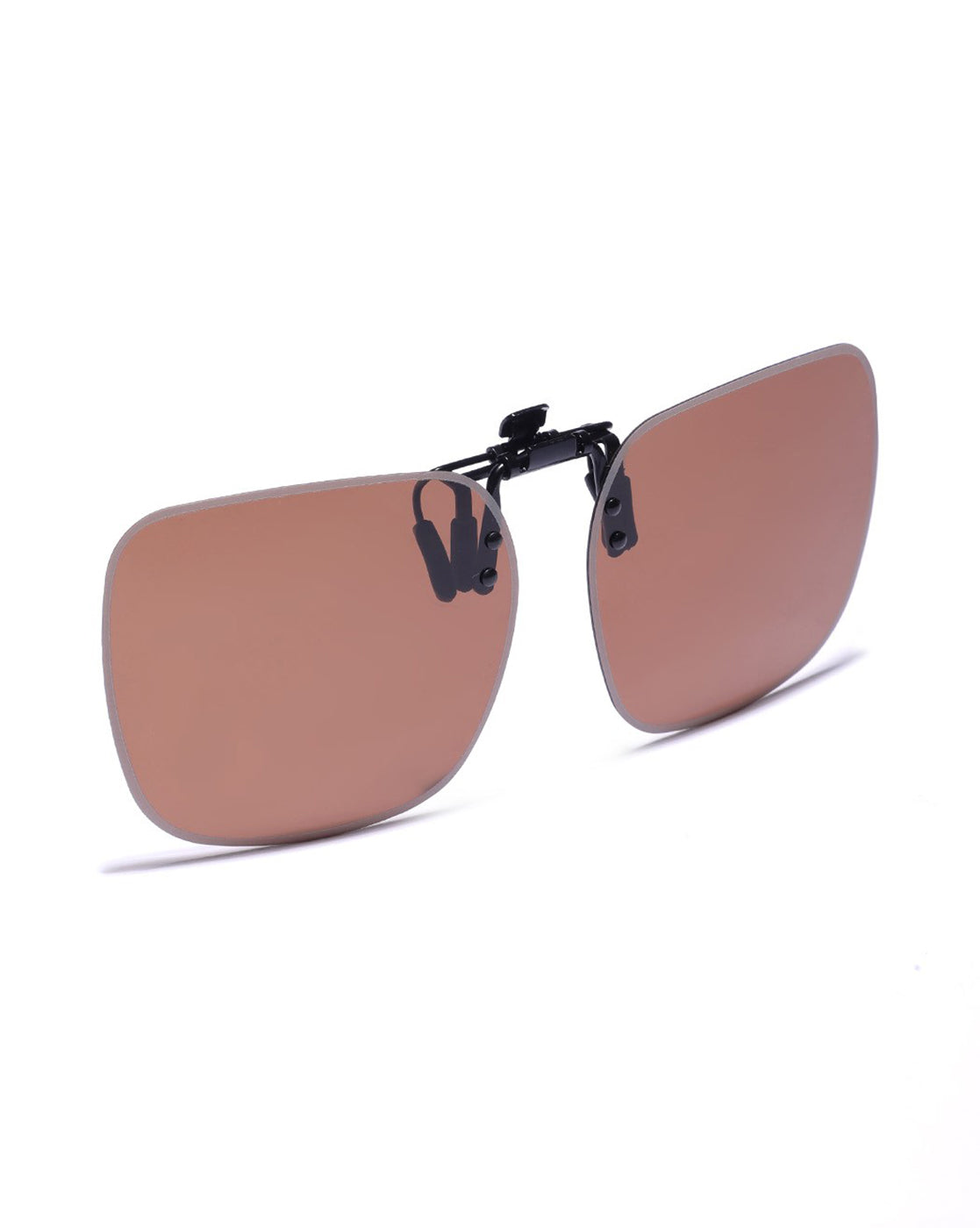 Brown & Grey Toned Polarised Lens Sunglass Clip for unisex