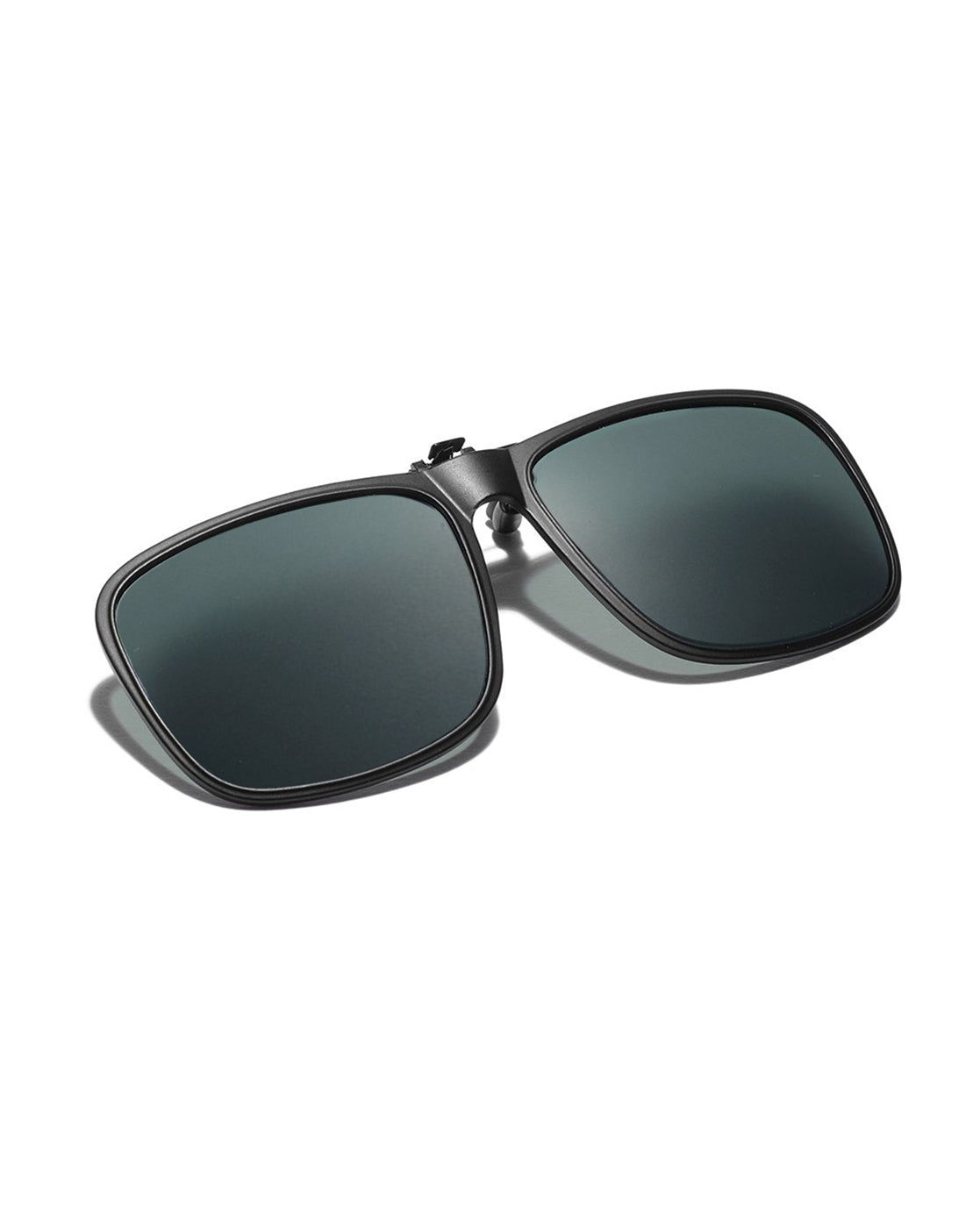 Black & Green Toned Polarised Lens Sunglass Clip for unisex
