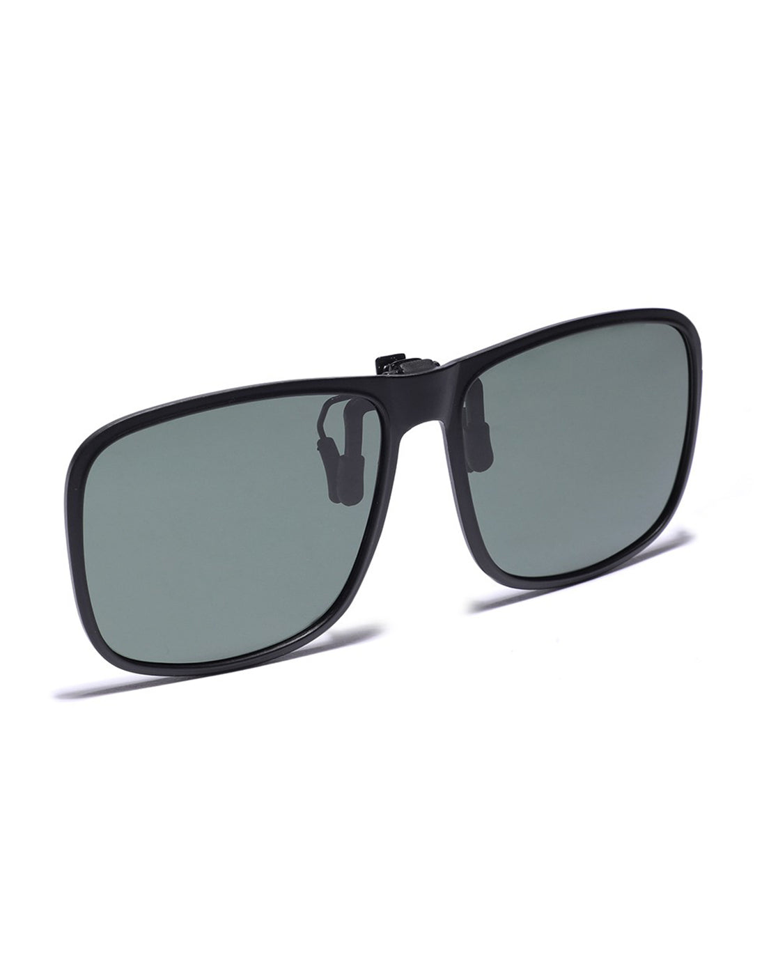 Black & Green Toned Polarised Lens Sunglass Clip for unisex