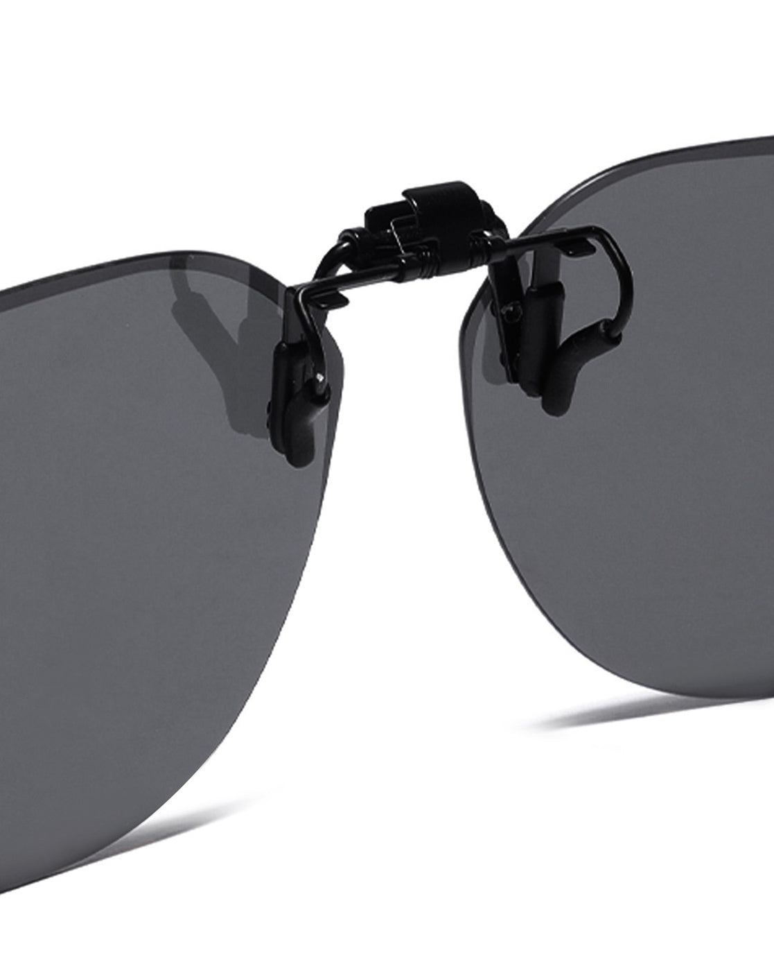 Black & Grey Toned Polarised Lens Sunglass Clip for unisex