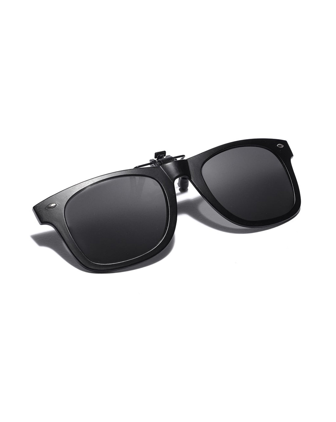 Black Toned Polarised Lens Sunglass Clip for unisex