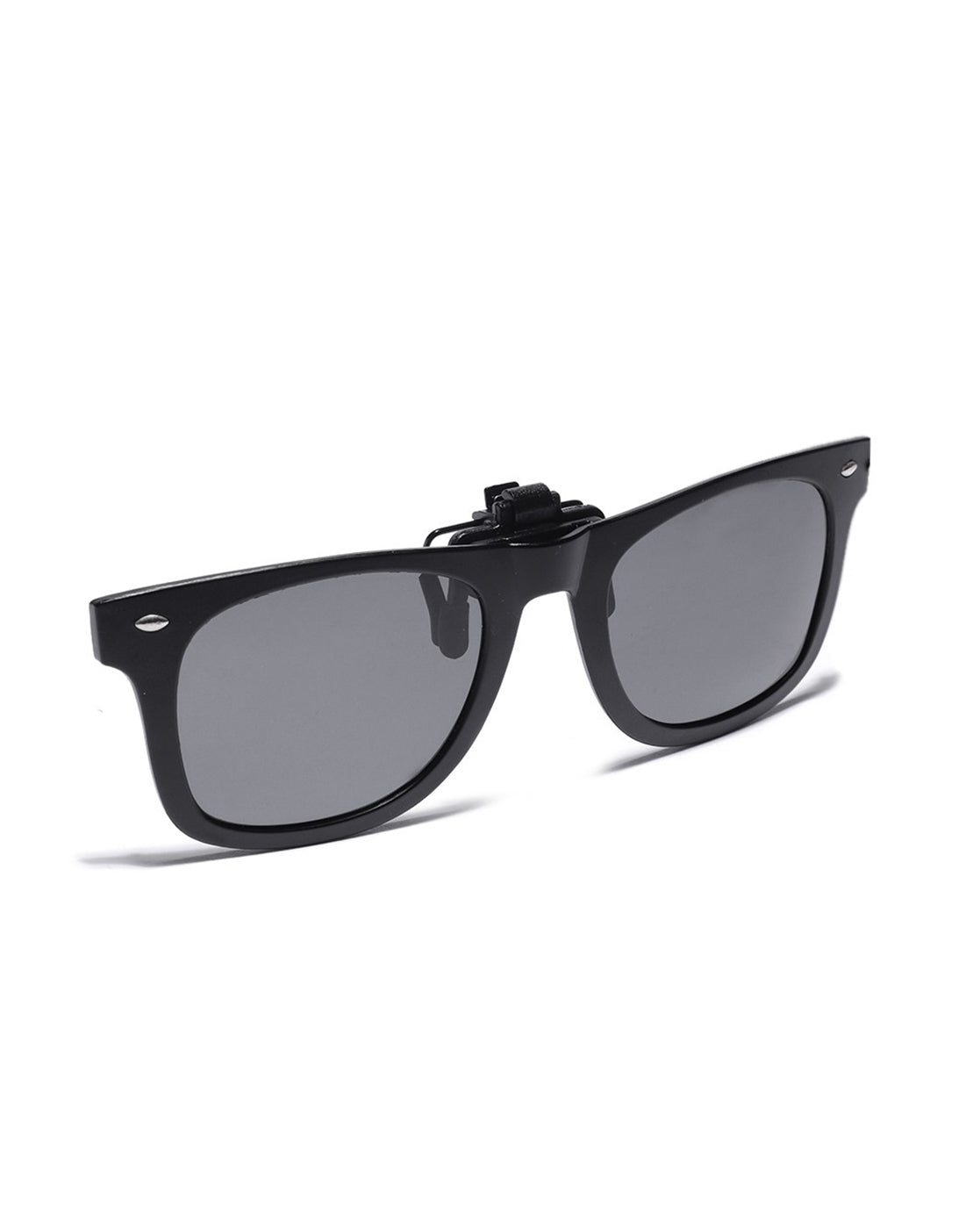 Black Toned Polarised Lens Sunglass Clip for unisex