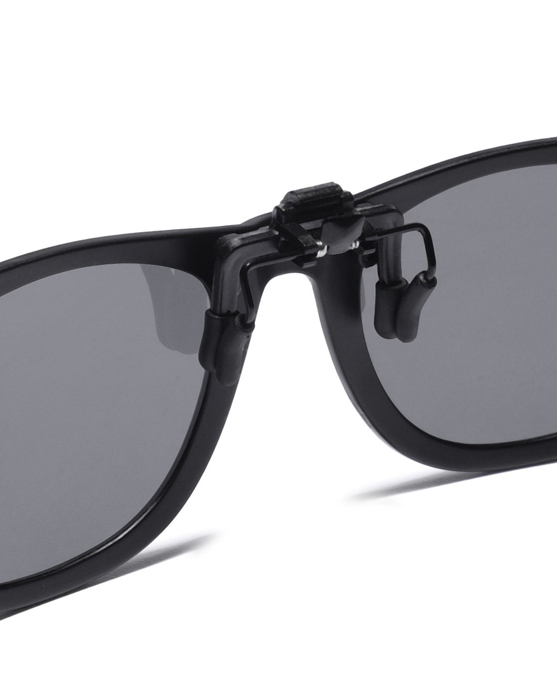 Black Toned Polarised Lens Sunglass Clip for unisex